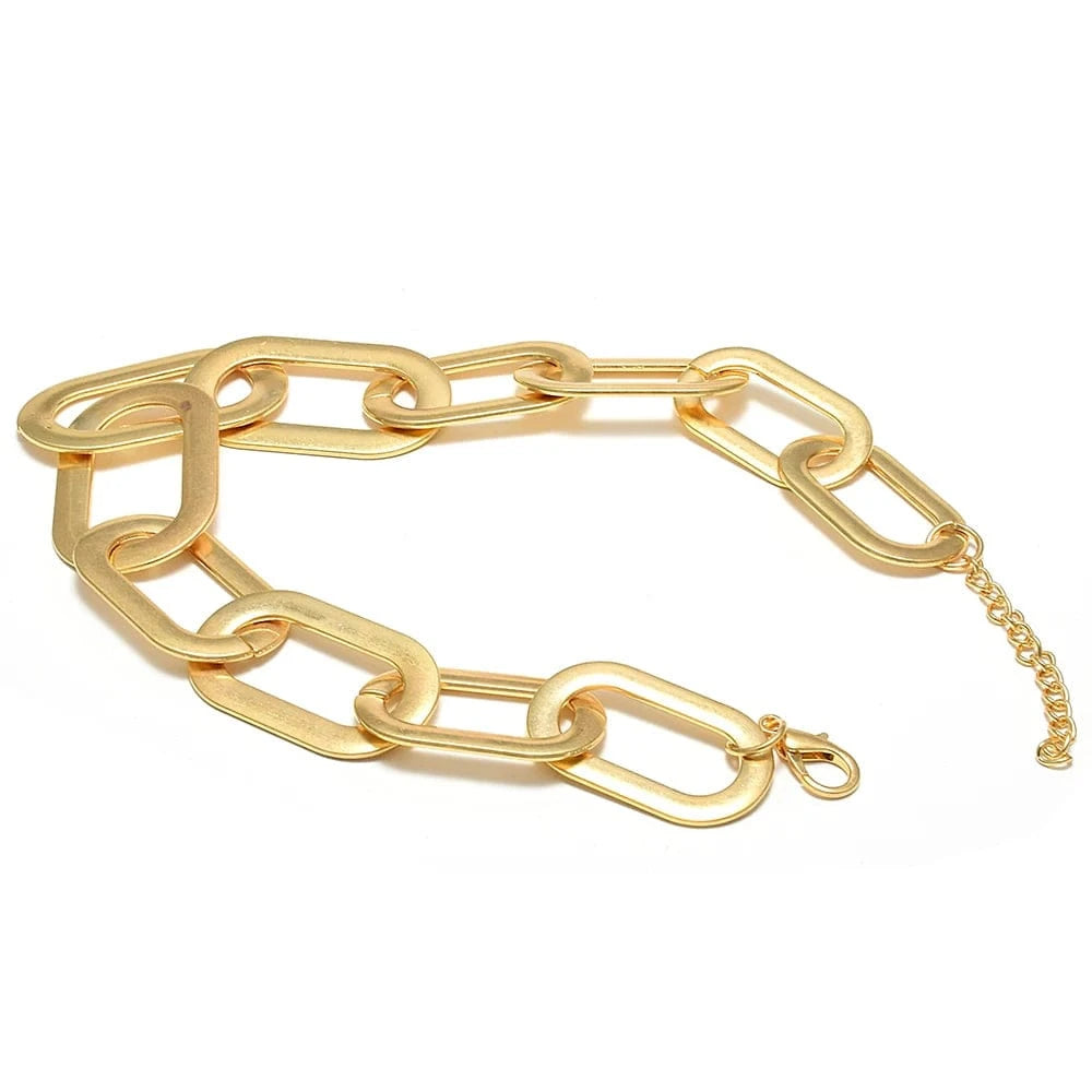 Hoops Necklaces Golden Metal Necklaces Popular Necklaces Jewelry For Women Trendy Accessories Wholesale
