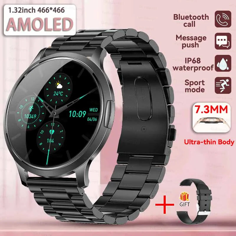 2025 New Smart Watch For Women 1.32"HD AMOLED Screen IP68 Waterproof Heart Rate Women Health Ladies Smartwatches For Android ios