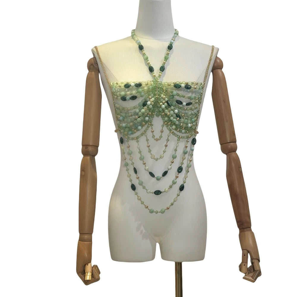 FAGADOER Sexy Beading Patchwork Camisole Bodycon T-shirt Woman Spaghetti Strap Sleeveless Backless Crop Top Female Streetwear