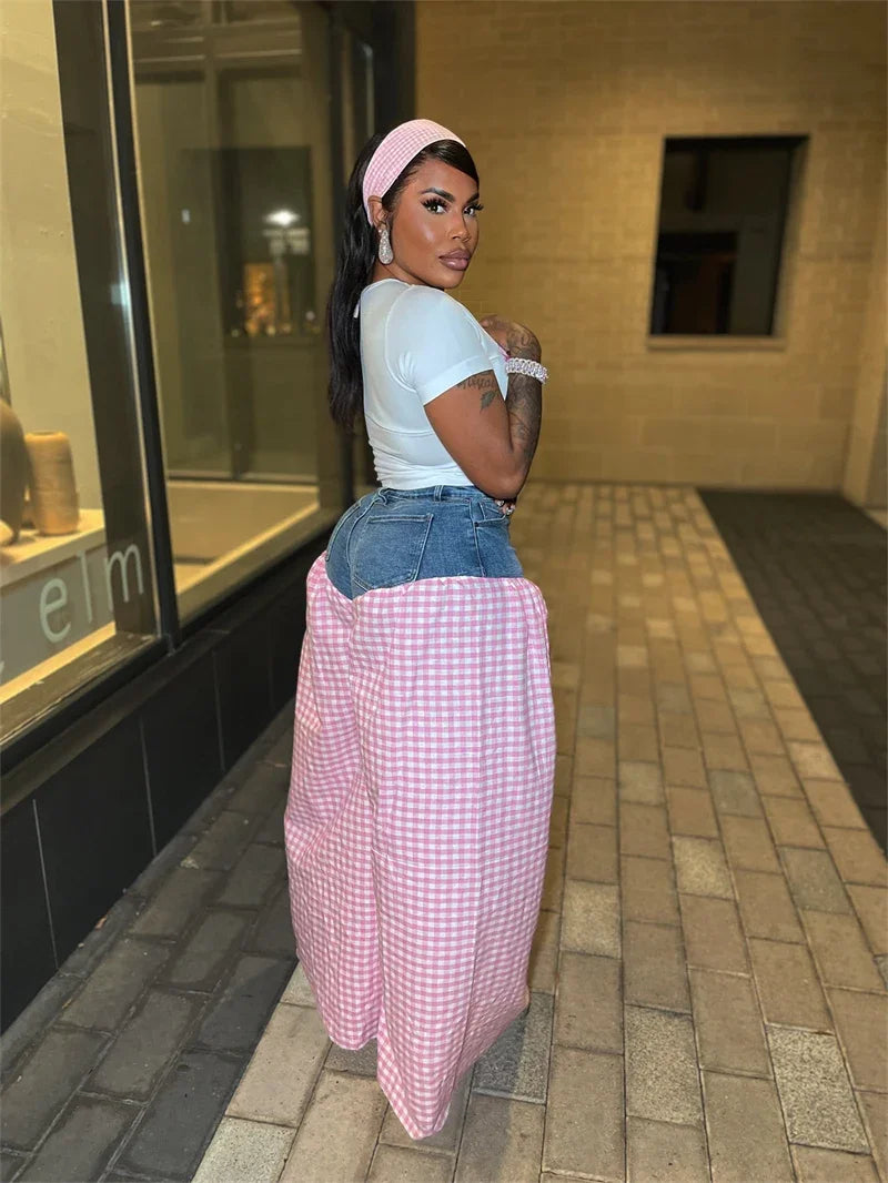 Streetwear Casual 2 Pieces Set for Woman Clothing Summer Short Sleeve T-shirt Top and Oversized Wide Leg Pants Matching Sets