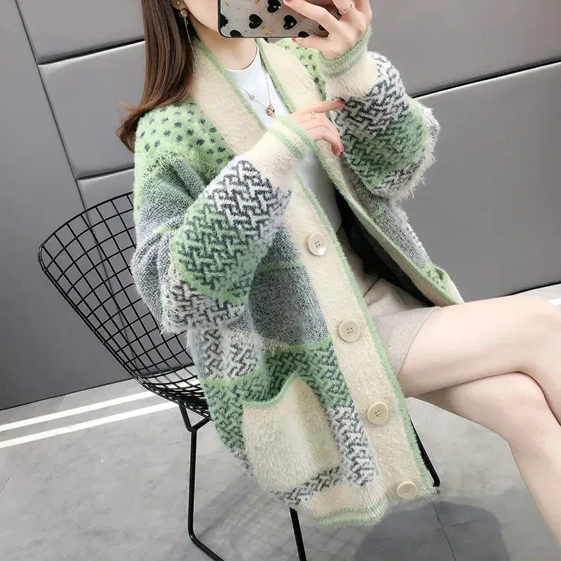 Mink Velvet Knit Cardigan