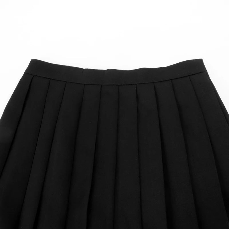 Sexy Sweet Mini Skirt Women Summer New Streetwear Fashion Black Pleated Skirt Solid Casual Club Elegant Party Short Skirt Lady