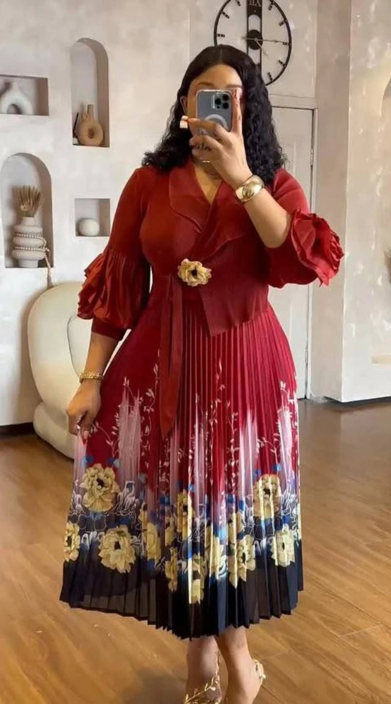 Elegant African Kaftan Dress