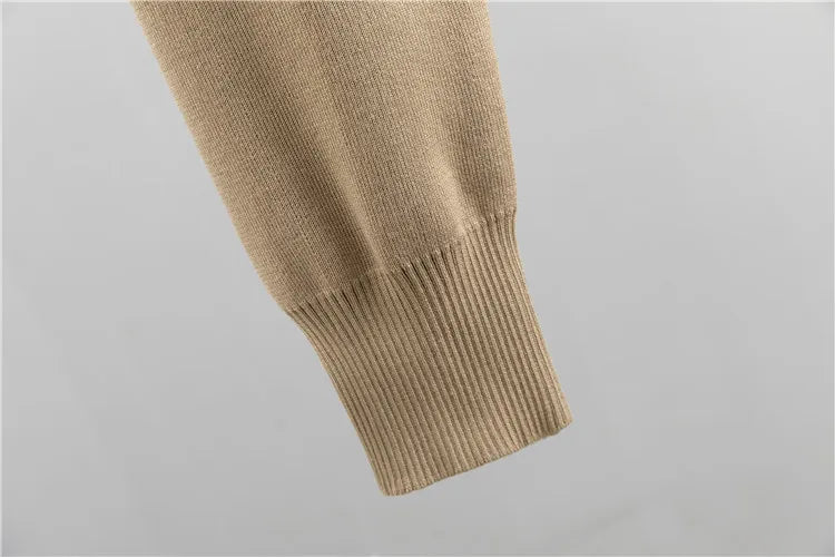 2 Piece Sets Women Knitting Outfits V Neck Pullover Sweater Pockets Drawstring Pencil Pants Slim Fit Suit Casual Knit Ensemble