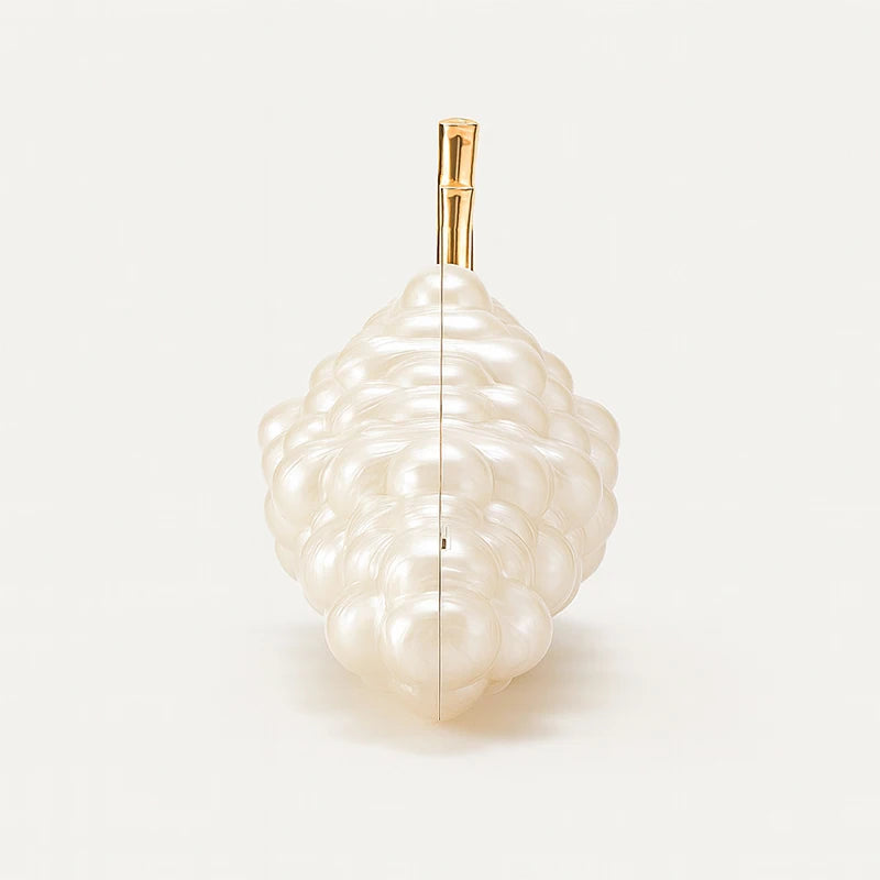 Unique Grape Shape Clutch Bag Evening Bag Luxury Creative Fruit Design Women's Crossbody Bag Elegant Cosmetics Storage Chain Bag