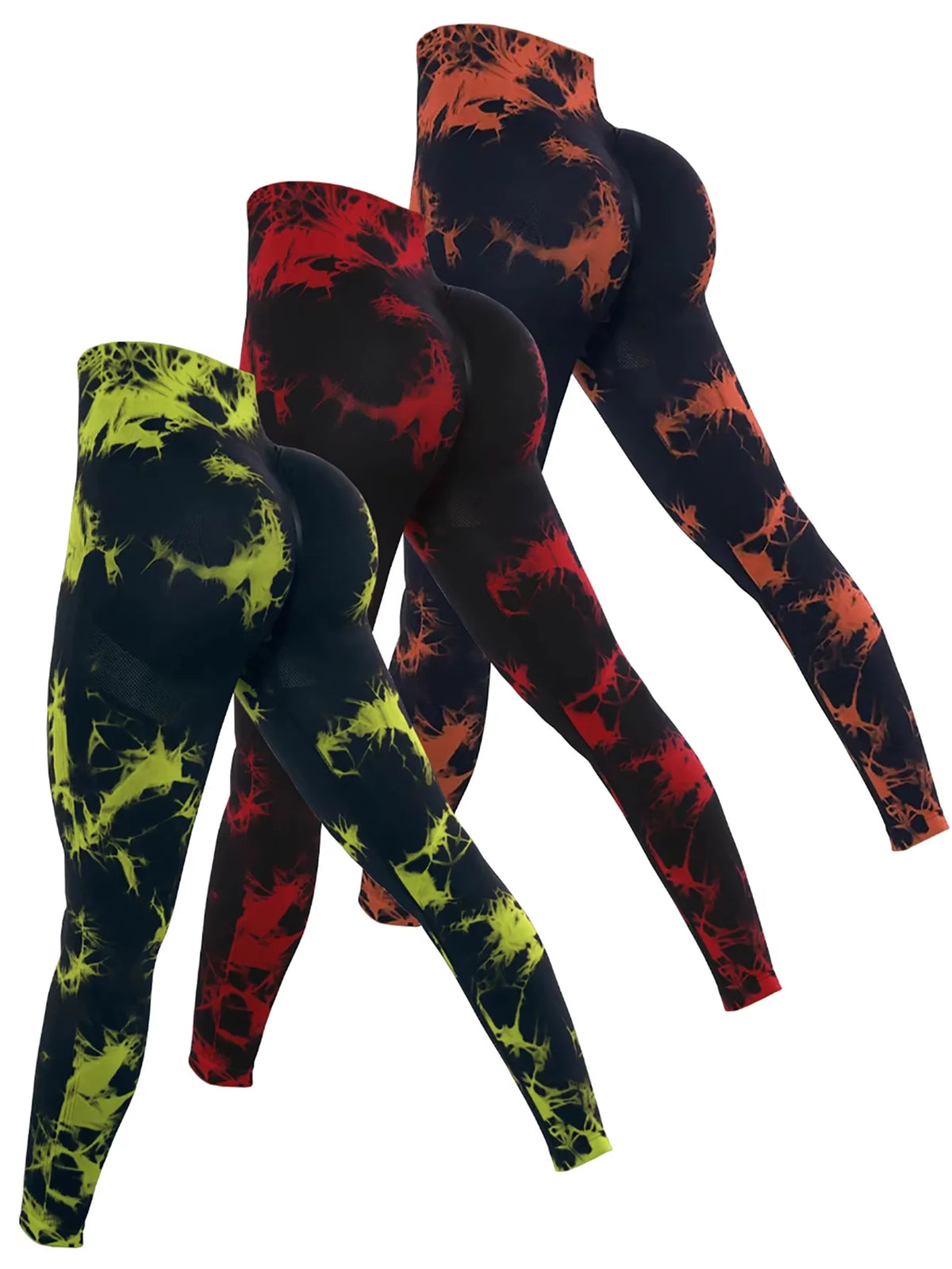 Seamless Push-Up Tie-Dye Leggings