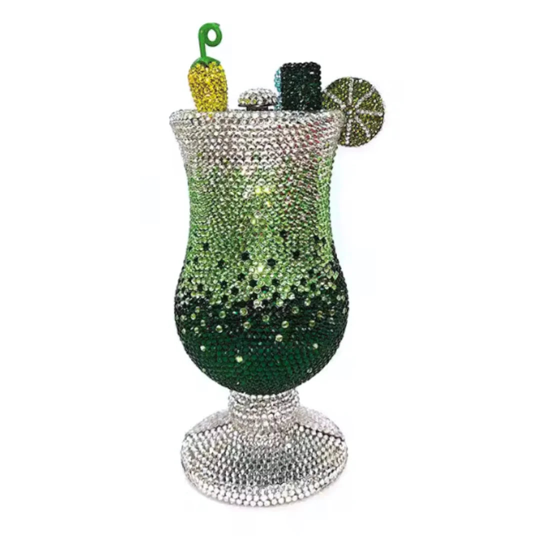 XIYUAN New Martini Bag Women Luxury Rhinestone Evening Bags Diamond Fashion Cup Handbag Wedding Bridal Clutch Classy Party Purse