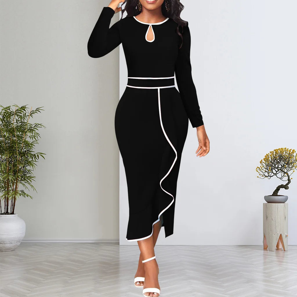 Sexy Fashion Lotus Leaf Women's Dress JX5773
