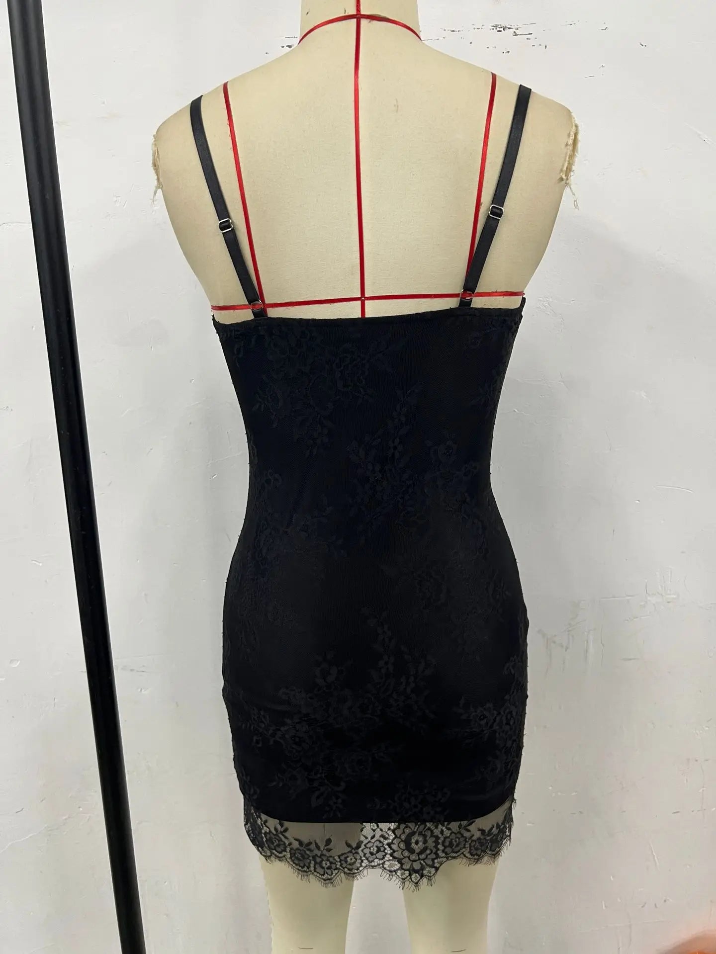 Lace Patchwork Strapless Backless Corset Mini Dress for Women