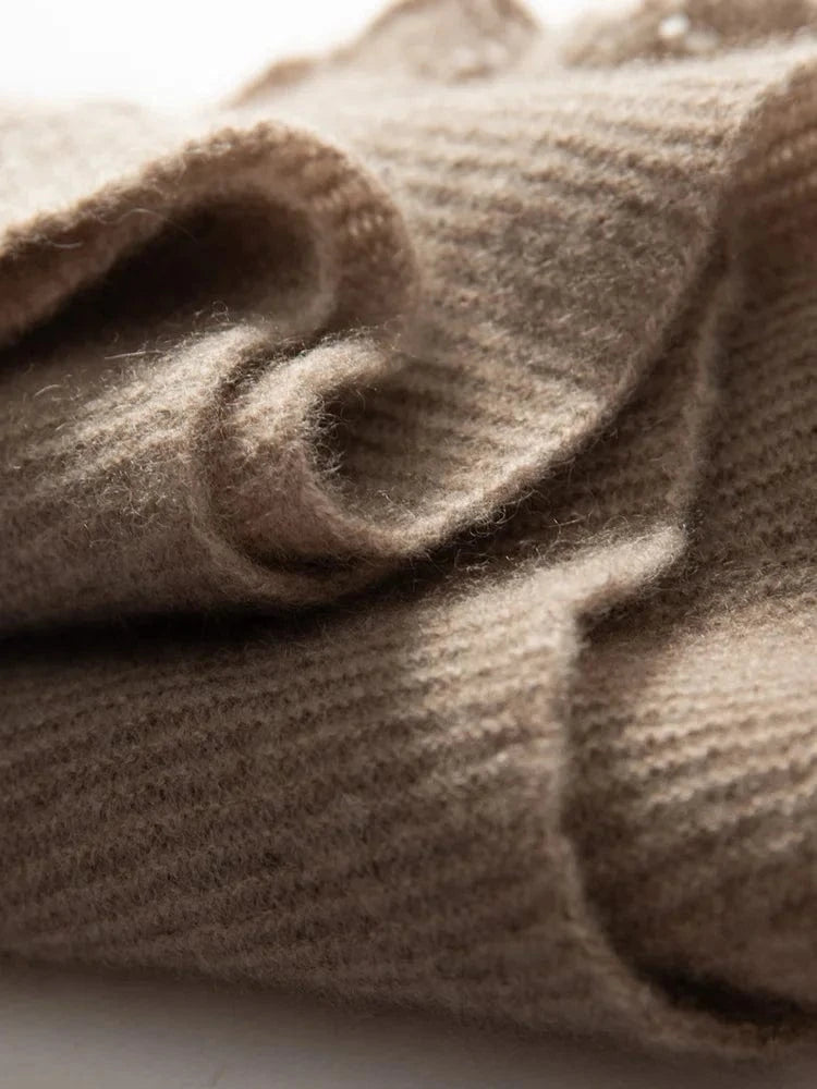 CHICUU Spring Summer Women 100% Cashmere Cape Thin Hollow Grace Chinese Style Shawls Cashmere Knitwear Sweater Wraps Luxury Top