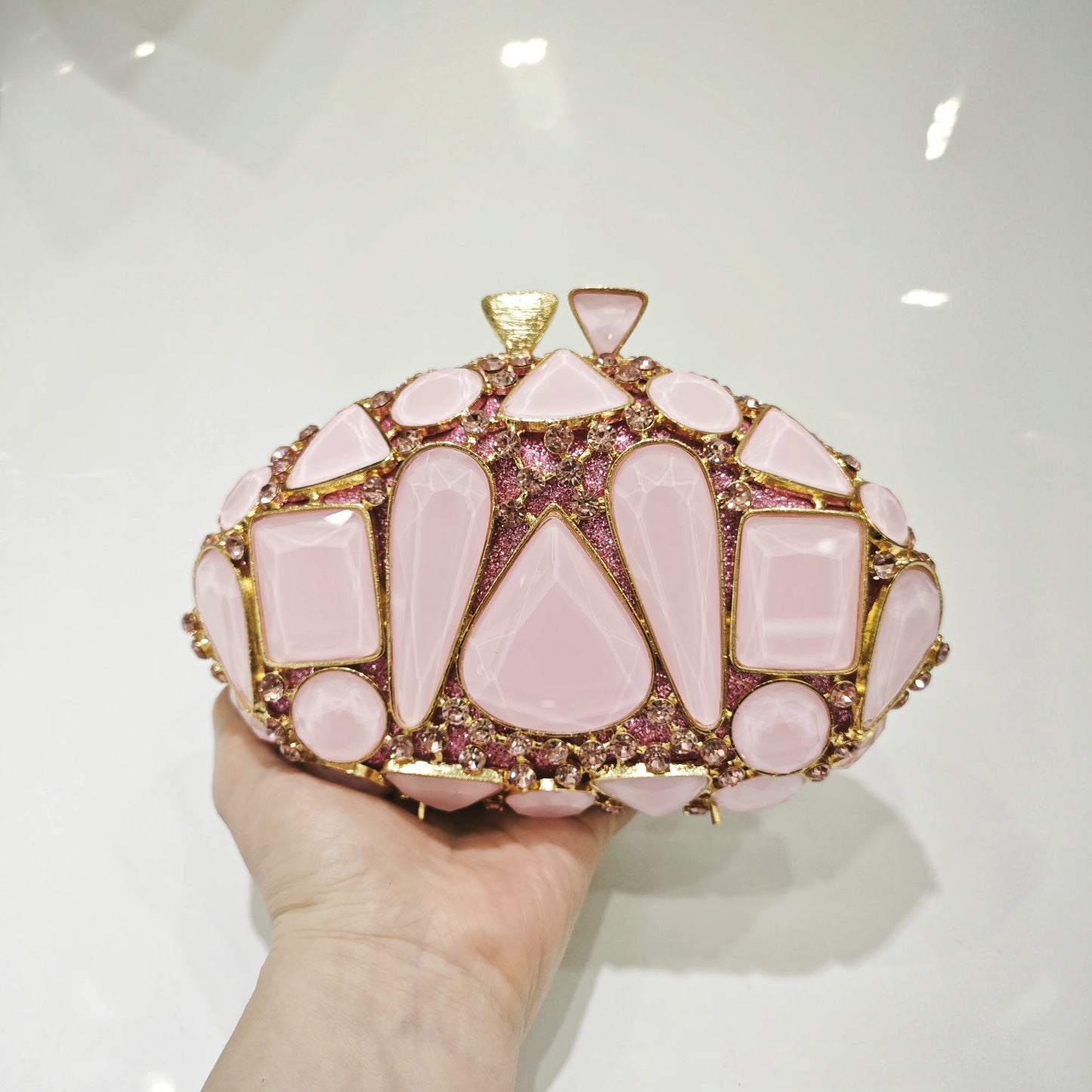 New Large Rhinestone Evening Bag Crystal Dinner Bag WHTUOHENG Diamond Clutch Women's Bag Luxury Formal Party Bags And Handbags