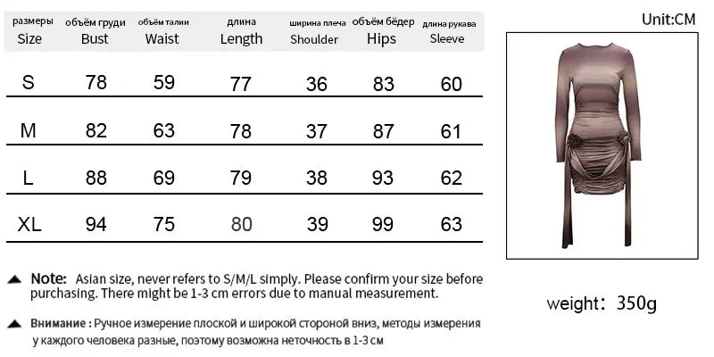 Spring Women Mini Dresses Fashion New Streetwear Tie Flowers Long Sleeves O-Neck Casual Slim Sexy Dress Club Party Lady Clothing