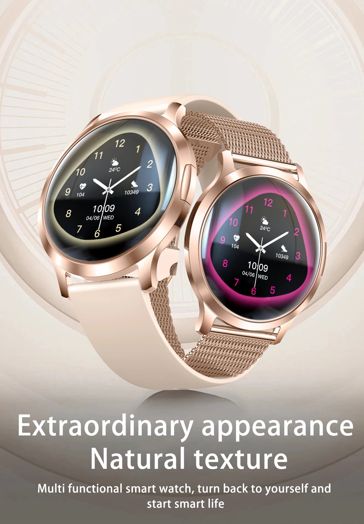2025 New Smart Watch For Women 1.32"HD AMOLED Screen IP68 Waterproof Heart Rate Women Health Ladies Smartwatches For Android ios