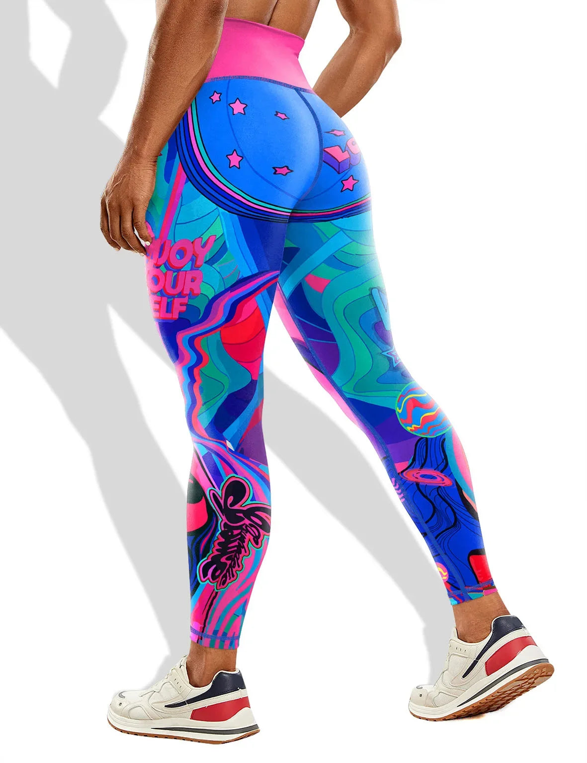 Uniqueprinting High Elasticity Leggings For Outdoor Sports Fitness Running Cycling Yoga New Cross-border Style