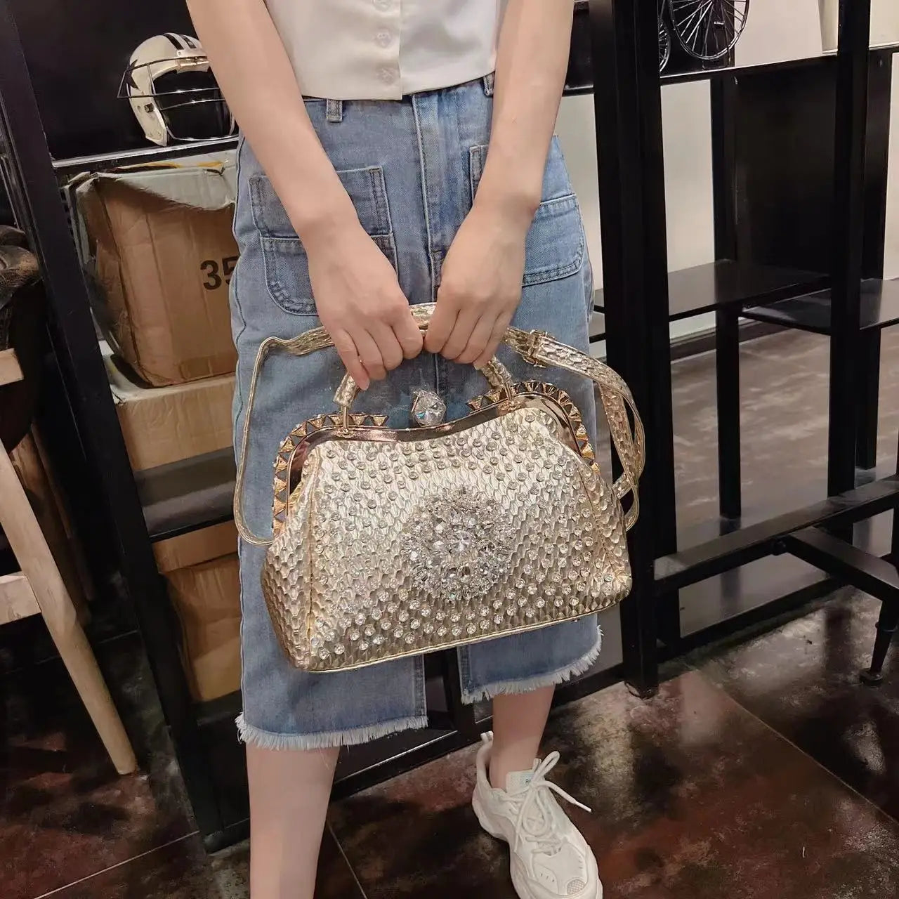 Designer Brand Shoulder Bag New Crossbody Large Capacity Diamond Handbag for Women Сумка Женская Hot Selling