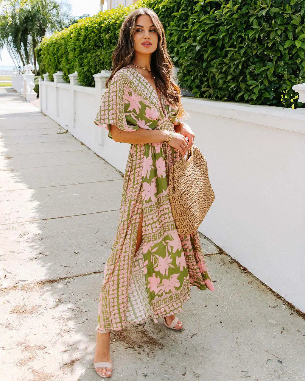 Casual Printed Vacation Style Maxi Dress for Women