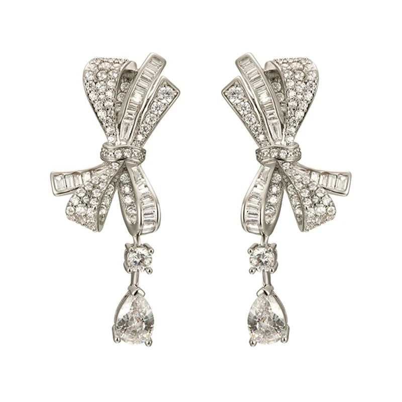 Elegant Butterfly Water Drop Dangle Earrings for Women