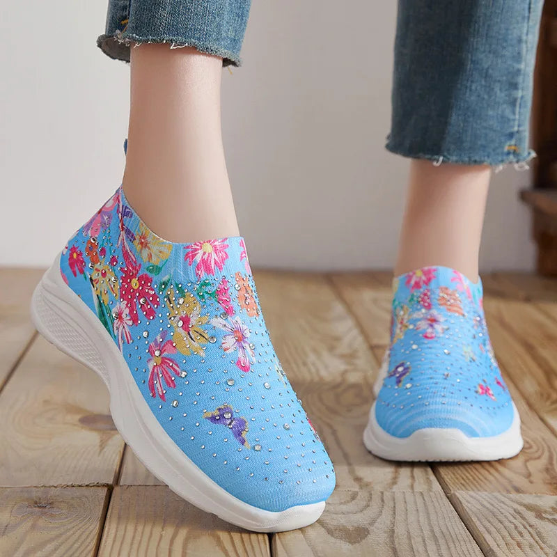 Shoes women 2025 new fashion fashion match color breathable single shoes women's shoes casual running shoes