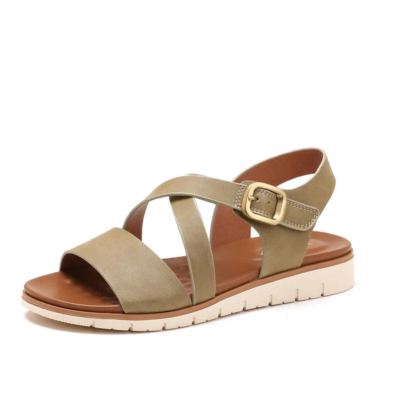 Summer Lightweight Single Strap Wedge Sandals for Women