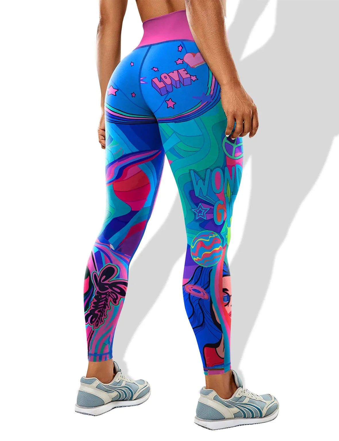 Uniqueprinting High Elasticity Leggings For Outdoor Sports Fitness Running Cycling Yoga New Cross-border Style