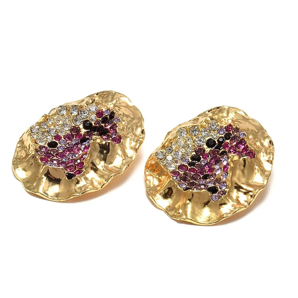 Statement Metal Earrings Trendy Drop Earrings Elegant Popular Earrings Female Accessories Wholesale