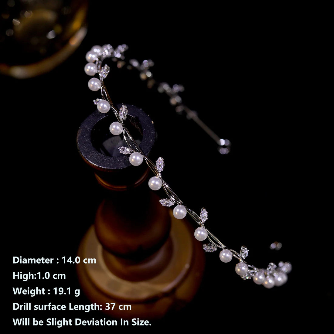 Pearl Vine Bridal Crown