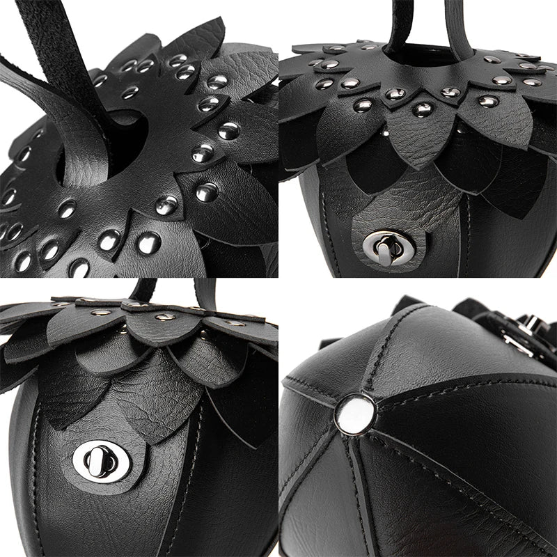 Pine Cone Shaped Retro Coin Purse Creative Small Wrist Bag Pu Leather Mini Waist Bag Exquisite Unisex Fashion Handmade Wallet