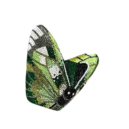 XIYUAN Butterfly Shaped Crystal Evening Bags Women Luxury Sparkling Rhinestone Clutch Purse Wedding Party Bridal Handbag Diamond