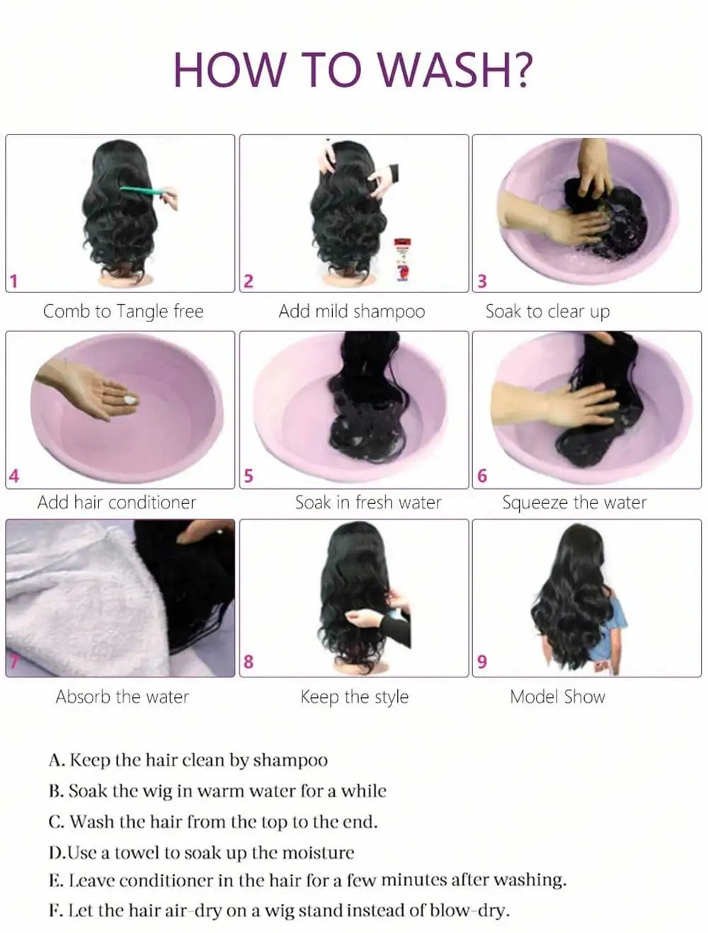 Long Body Wave Glueless HD Lace Front Wig for Women
