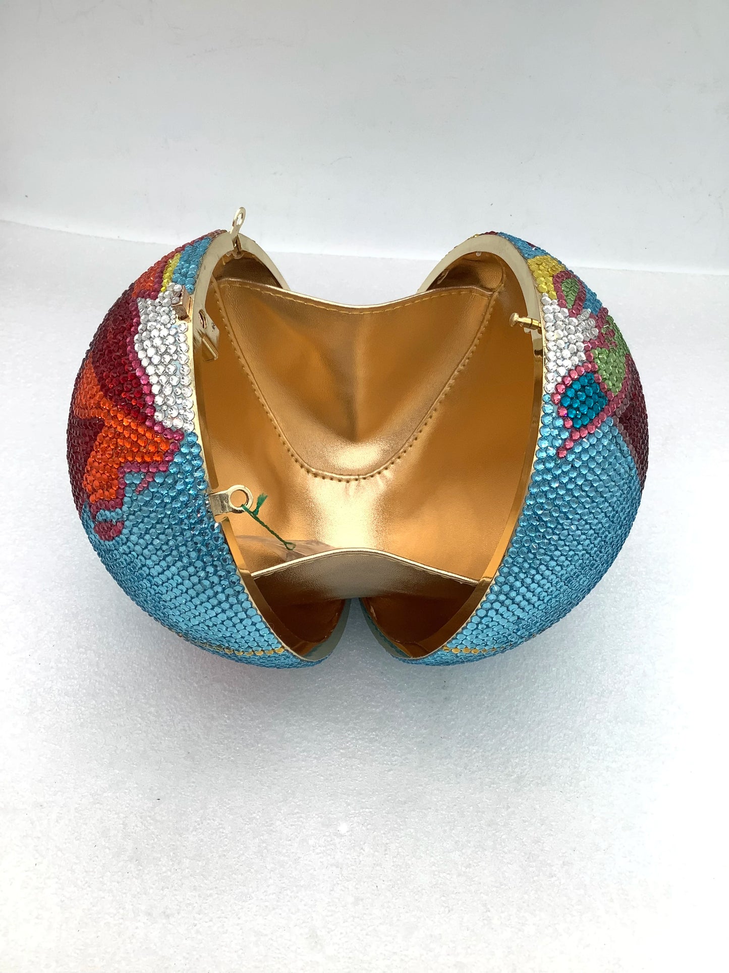 Women Color Blue Gems Clutch Bags Stones Evening Minaudiere Bag Women Crystal Handbags Wedding Bridal Rhinestone Clutch Purse