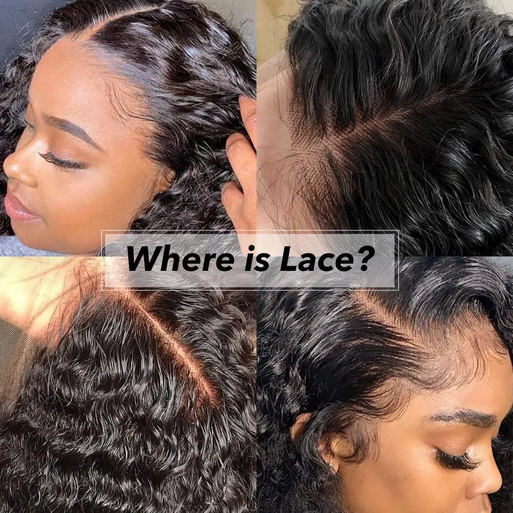 13x6 Deep Wave Lace Front Wig Human Hair for Women Deep Curly Wig Pre Plucked 13X6 HD Lace Frontal Wig Human Hair with Baby Hair