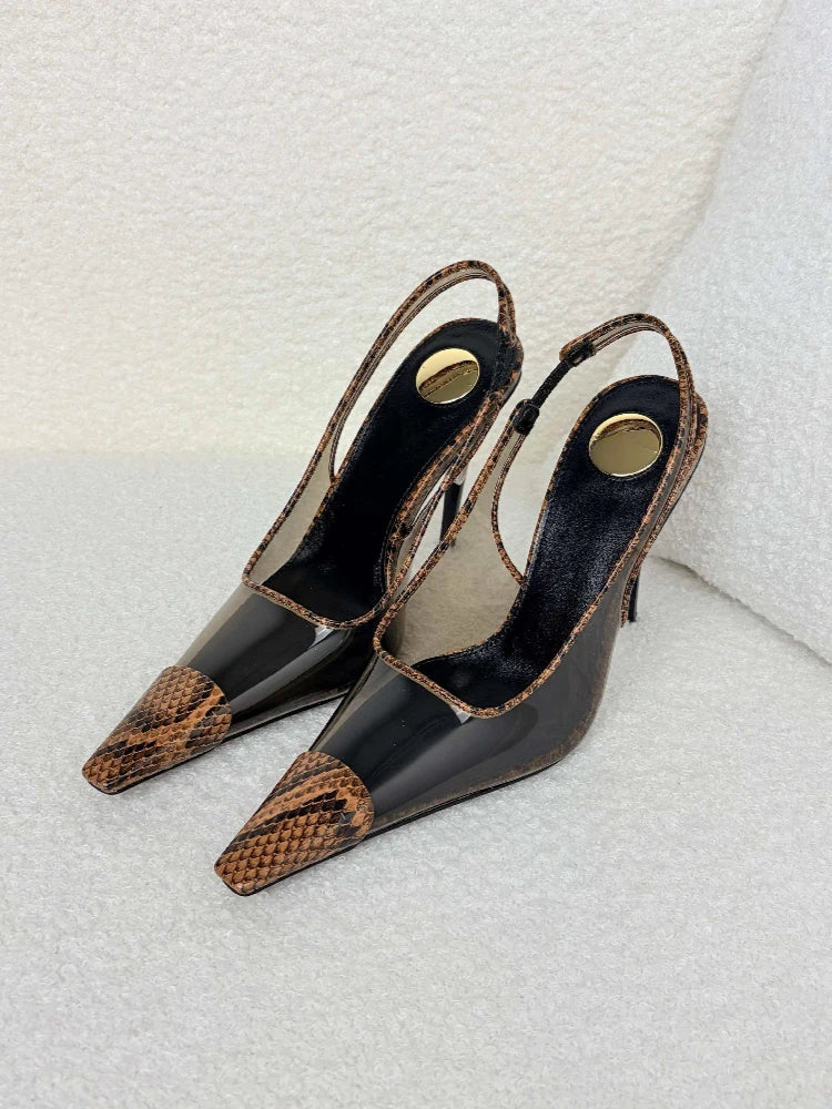 Diamond Strap Stiletto High Heel Sandals for Women