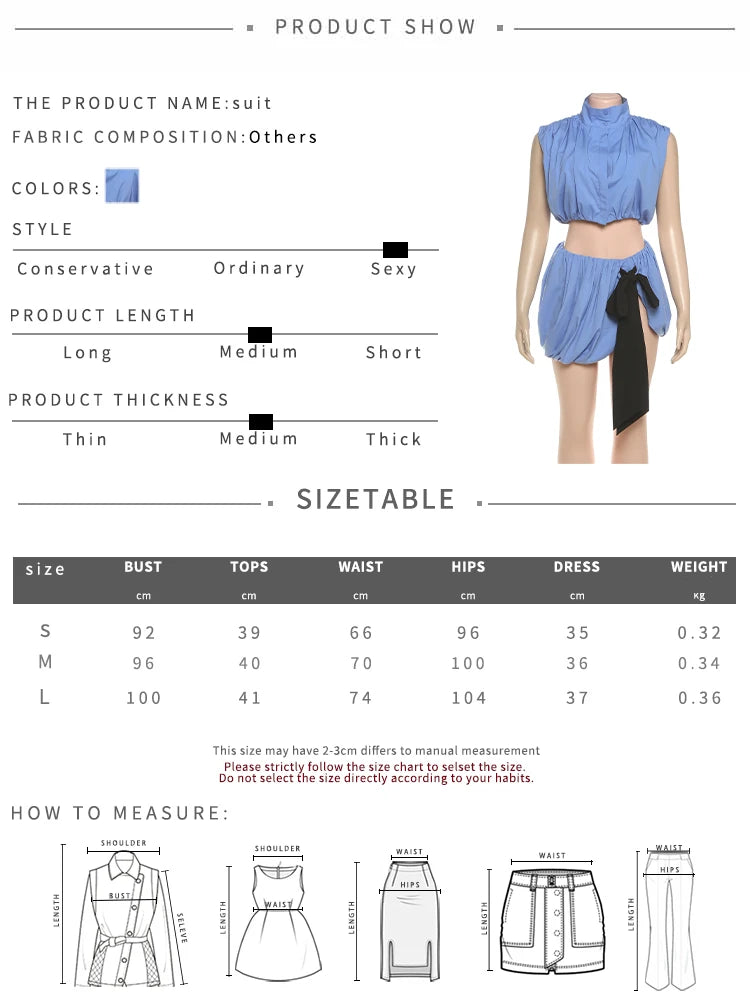 kliou Shirring Hipster Women 2 Piece Set Summer Hotsweet Turleneck Sleeveless Crop Tank+Bows Splice Hip Skirts Female Partywear