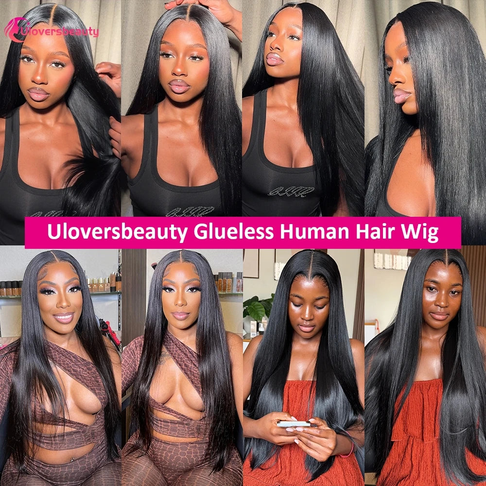 Glueless Straight Human Hair Lace Front Wig for Women