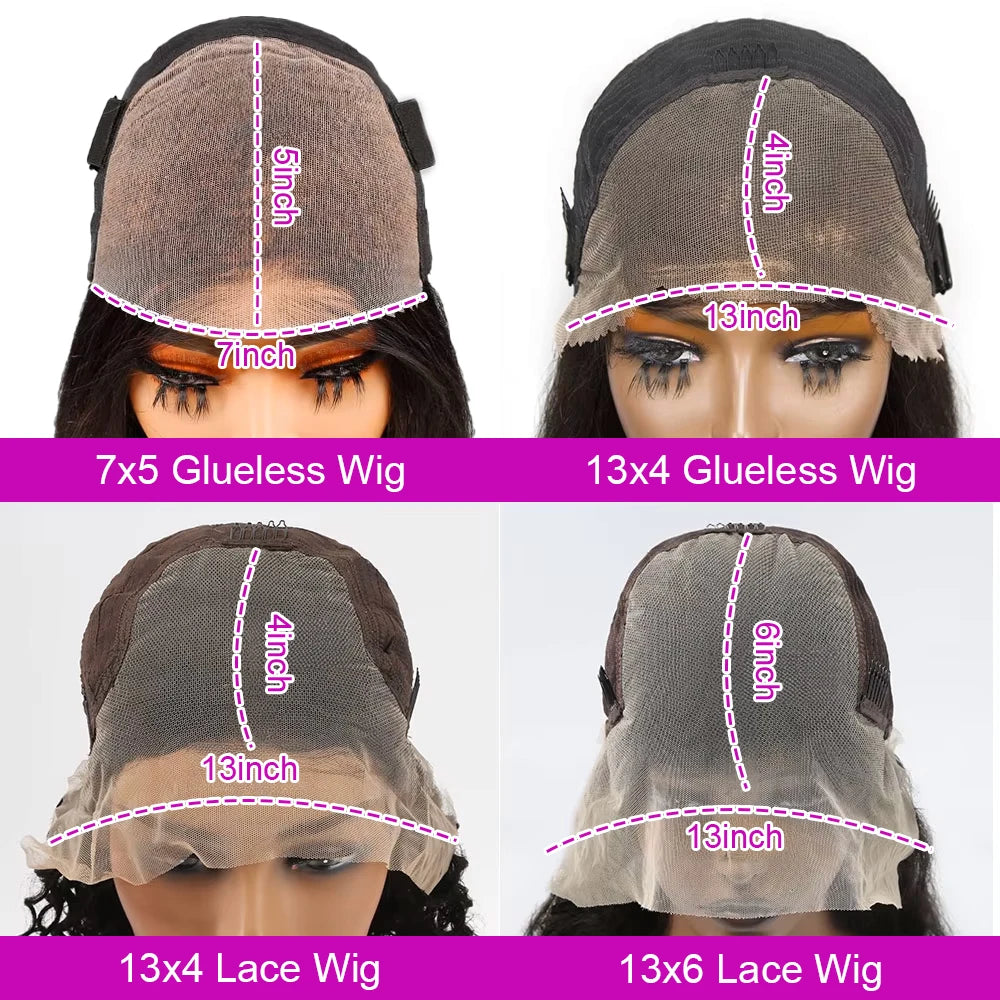 100% Curly Human Hair Glueless Wigs 13x6 Hd Lace Front Wig Jerry Burmese Curly Closure Frontal Short Bob Ready to Wear And Go