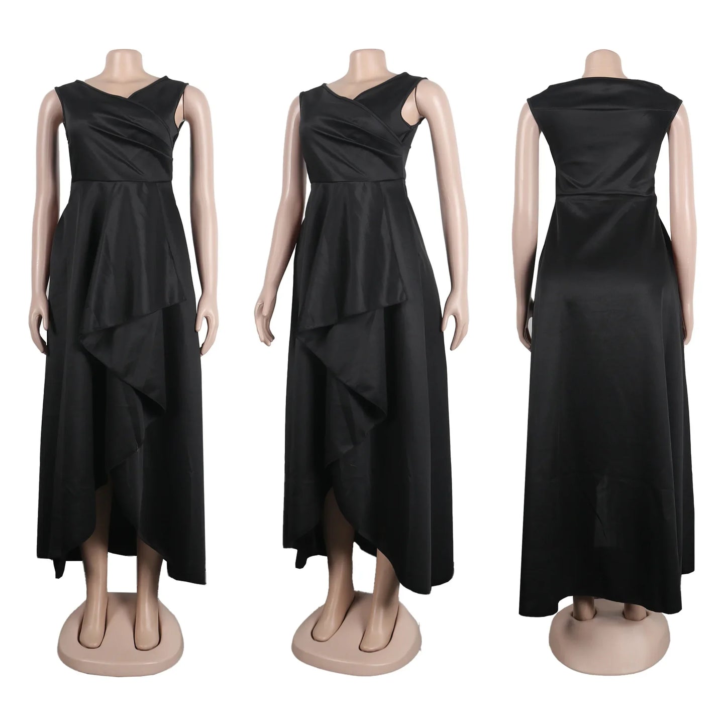 Sexy Slimming Solid Color Off-Shoulder Maxi Dress S10629 European And American Style Smooths Your Silhouette