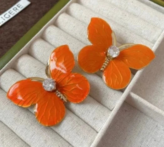 Butterfly Pearl Earrings Fashion Luxury Jewelry Wholesale