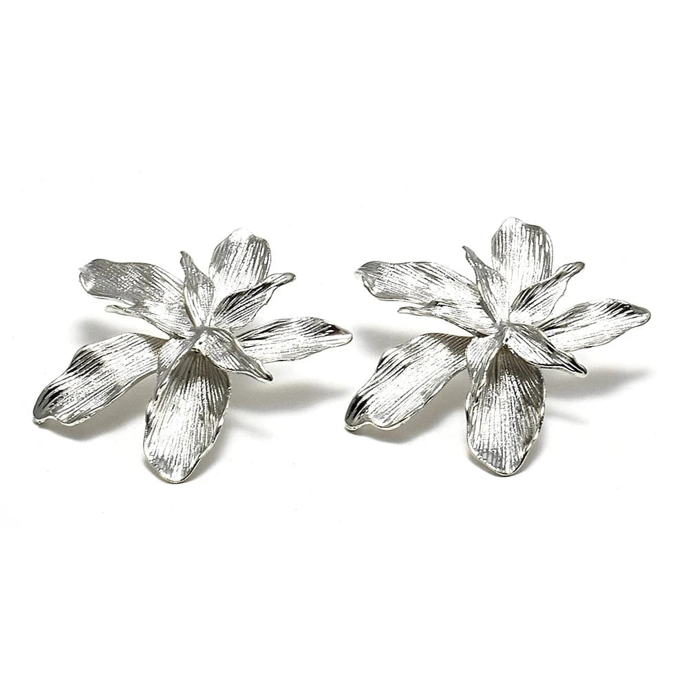 Classic Piercing Earring Double Layered Flower Earrings Popular Women's Accessories Wholesale Trendy Jewelry