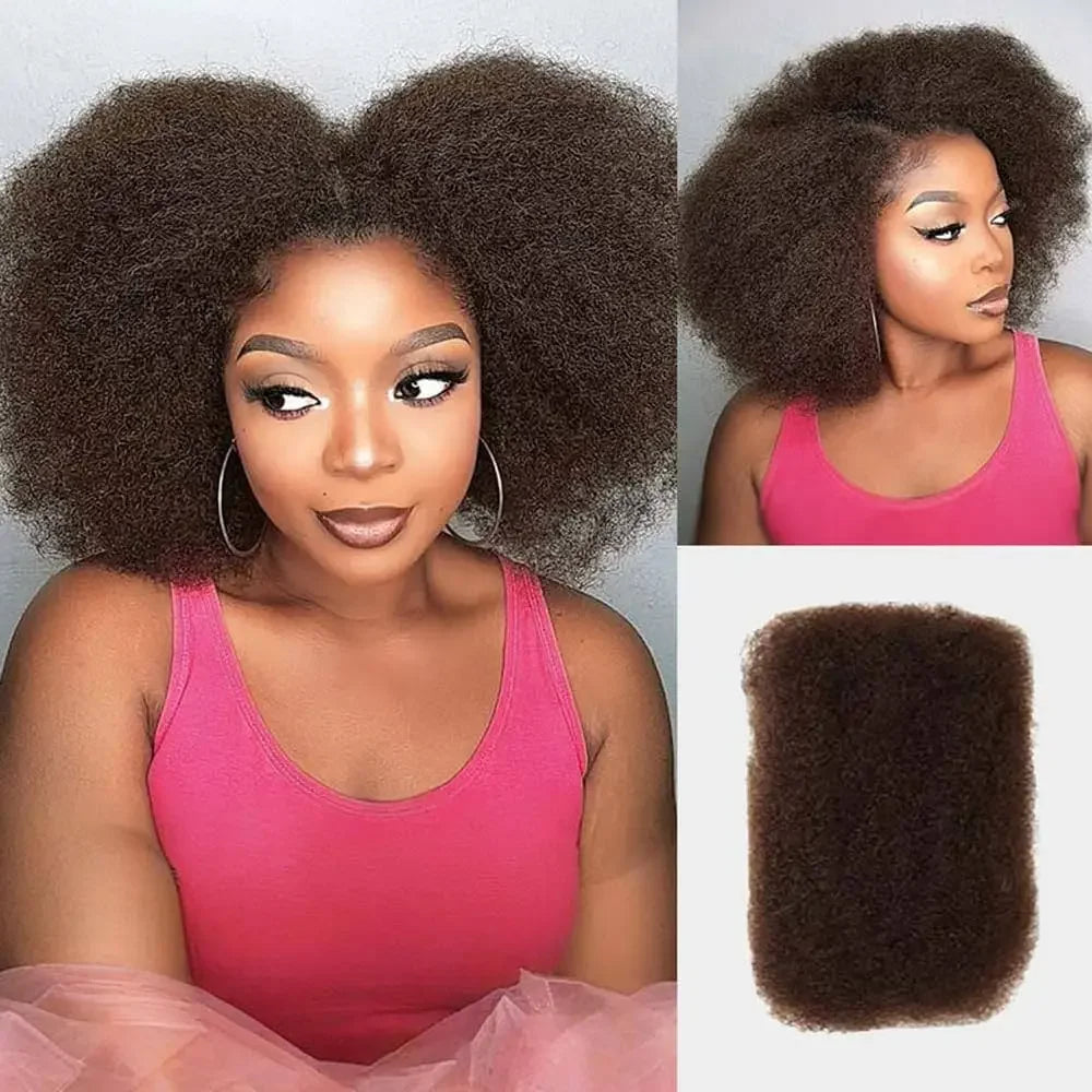 Black Pearl Top Peruvian Kinky Curly Mini Twist Hair 50G/pc QVR Afro Kinky Bulk Human Hair for Braiding 100% Remy Hair Bundles