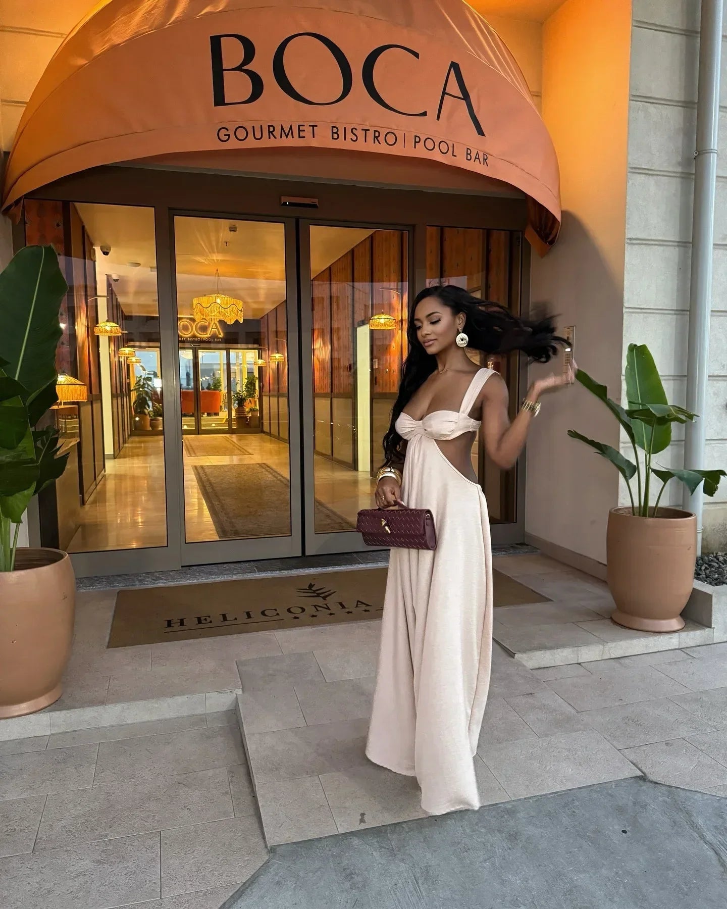 Fashionable Sexy Strapless Hollow Out Slim Fit Long Dress For Women Spring 2025 New Arrival European And American Crossbody