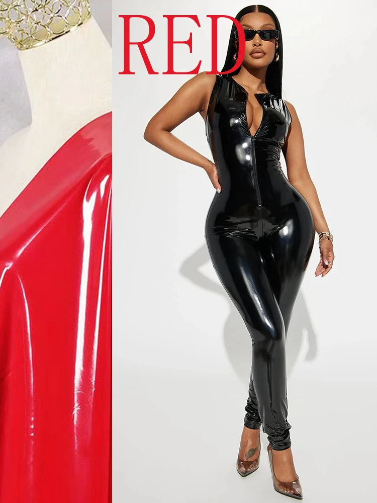 High Waisted Bodycon Jumpsuit