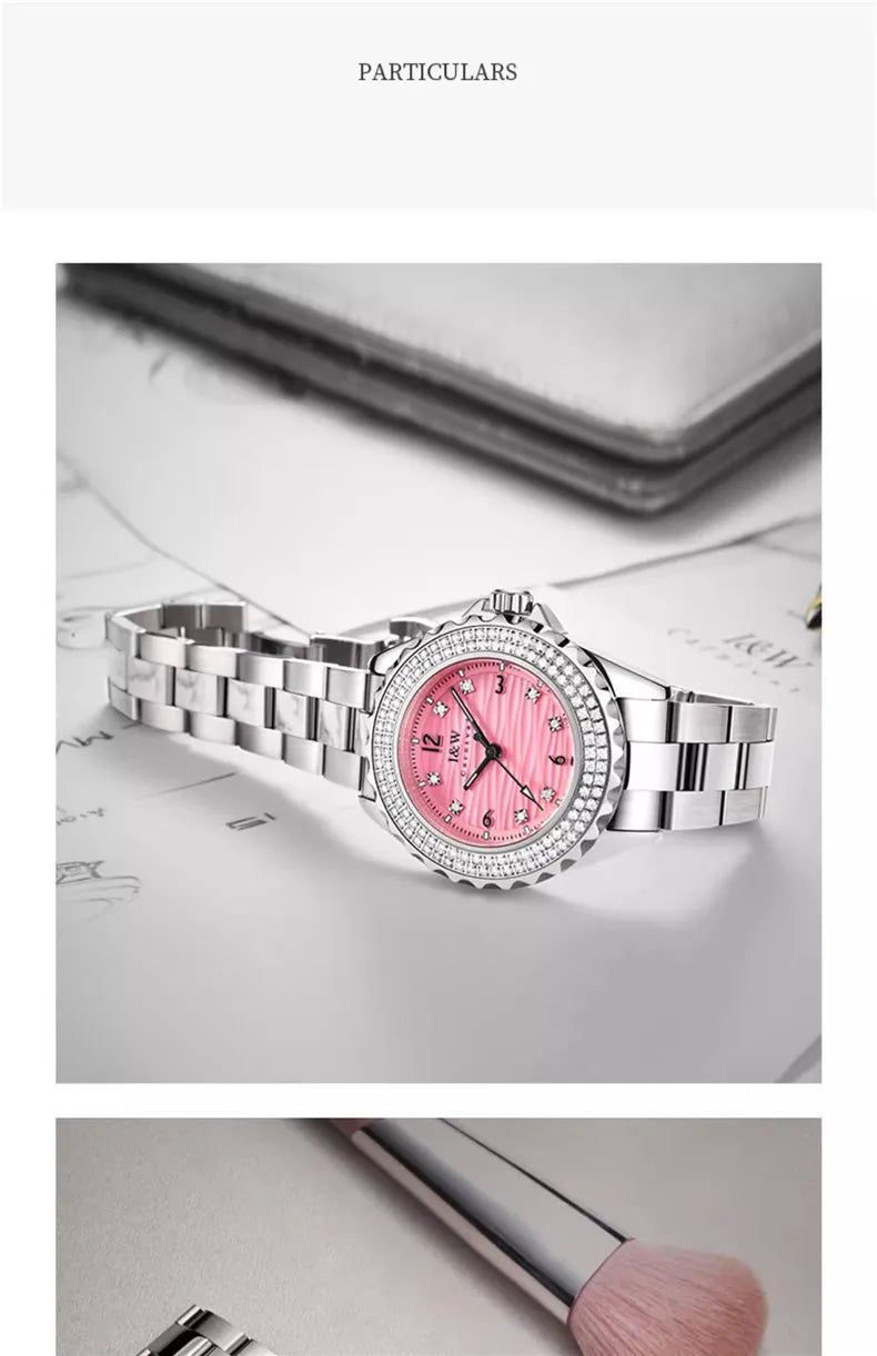 CARNIVAL Woman Fashion Quartz Wristwatches Ladies Brand Luxury Rose Gold Silver Watches Waterproof for Women Relojes De Mujer