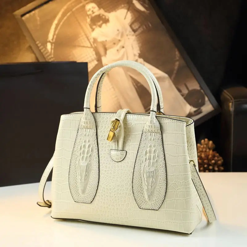 Leather Handbag 2025 New Large Capacity Fashion Shoulder Cross-body Bags for Women Sac À Main Femme