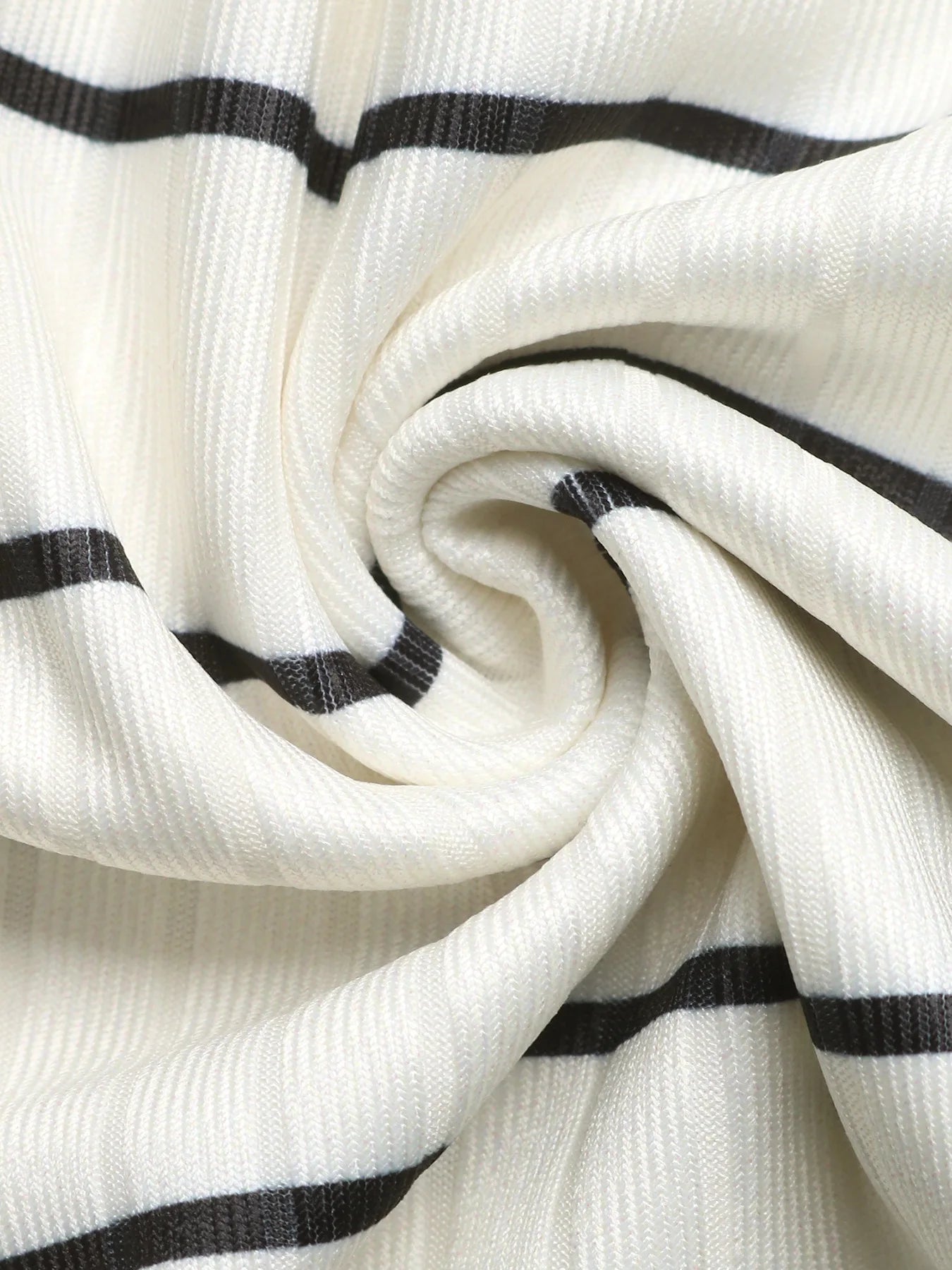 Striped Sleeveless Square Neck Side Slit Knit Dress for Women