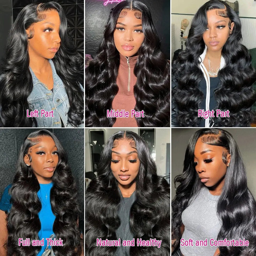 Premium 40 Inch Hd Lace Front Body Wave Wig for Women