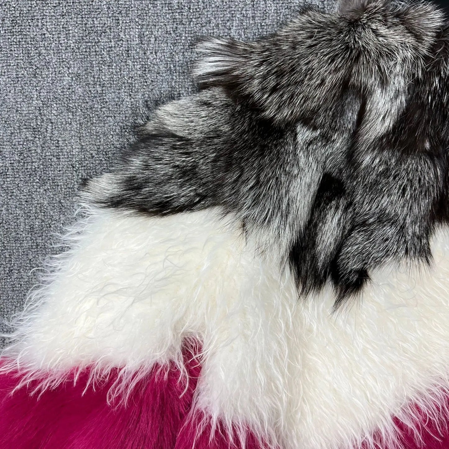 Spliced Fashion Color-Block Faux Fur Coat Thickened Warm Fur Women Winter Clothes Women 2025 Fashion Coats Short Jacket