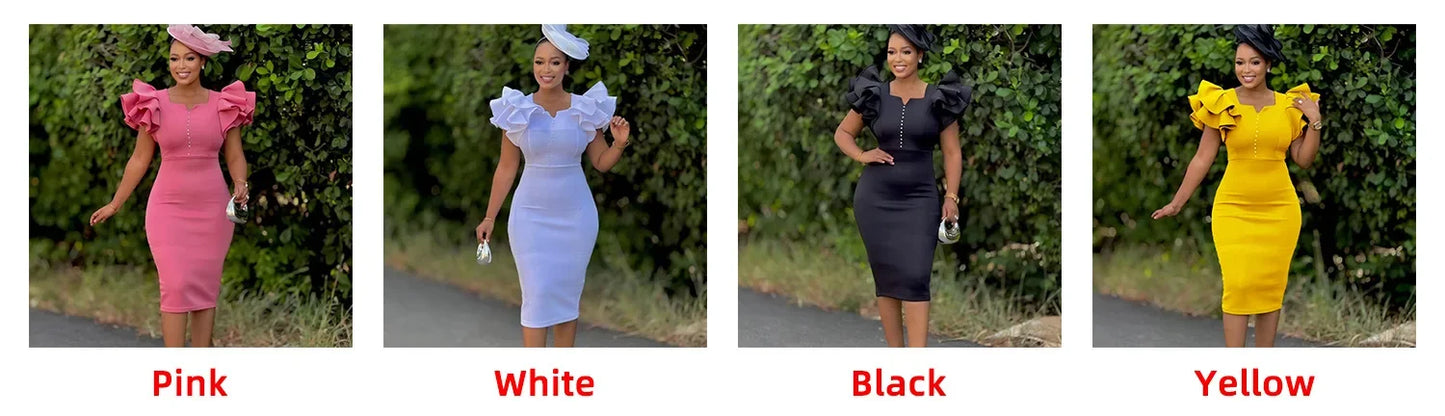 Fashionable African Women's Dress Beaded Sleeveless Bodycon Evening Gown with Pleated Skirt Independent Station Cross-Border