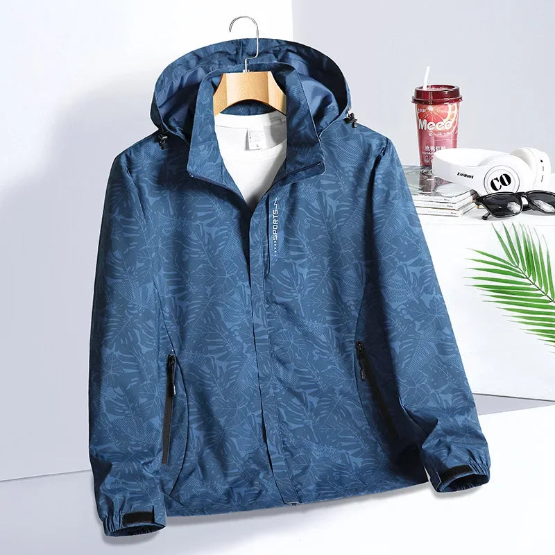 Spring Autumn Camouflage Lightweight Women's Outdoor Waterproof Casual Jacket Couple's Hiking Clothing Single Layer Windbreaker