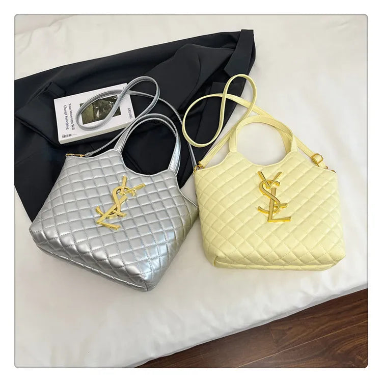 2025 Spring New Style Large Women's Bags, Letter-patterned Large-capacity Tote Bags, Underarm Bags, Fashionable and Versatile