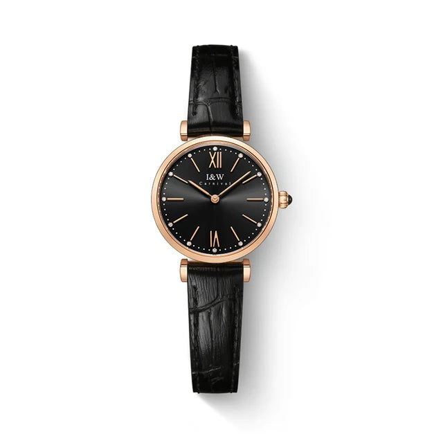 Montres Femmes CARNIVAL Brand Fashion Watches Ladies Luxury Girls Rose Gold Quartz Wrist Watch for Women Waterproof Reloj Mujer